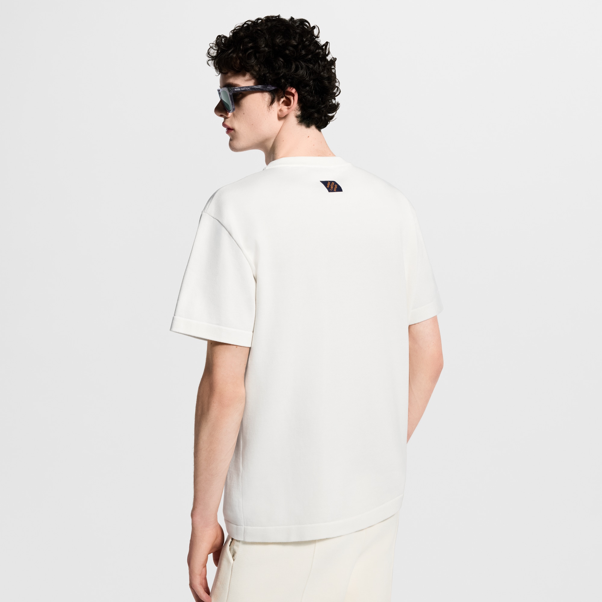 Short-Sleeved Signature Patch Crewneck - Men - Ready-to-Wear